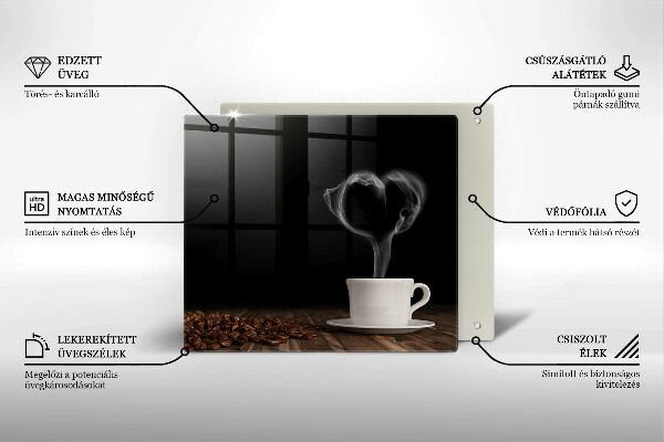 Protection plaque induction Coeur de tasse à café