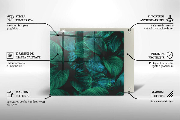 Protection plaque induction Feuilles de la jungle