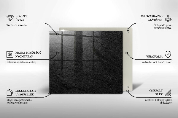 Protection plaque induction Texture de pierre