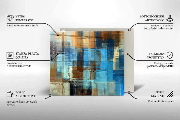 Protection plaque induction Fond peint