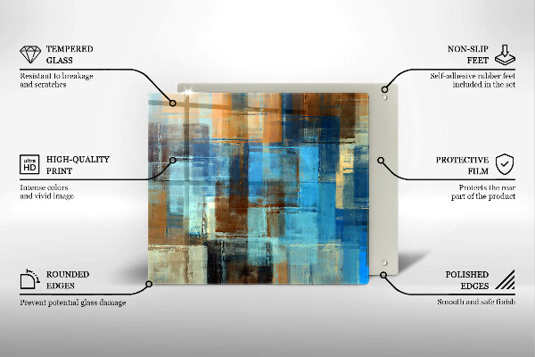 Protection plaque induction Fond peint