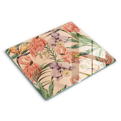 Protection plaque induction Illustration de flamants roses