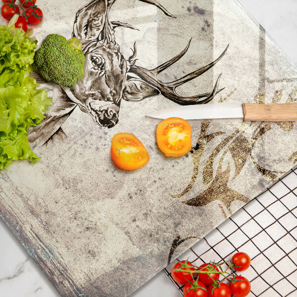 Protection plaque induction Illustration d'animaux de cerf