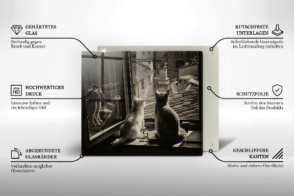 Protection plaque induction Ville et fenêtre des chats