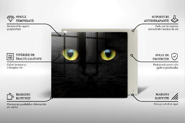 Protection plaque induction Yeux de chat animaux