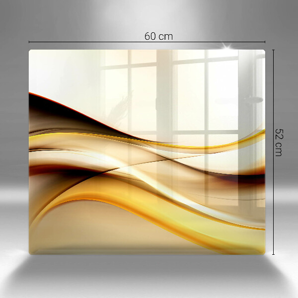 Protection plaque induction Lignes de fumée abstraites