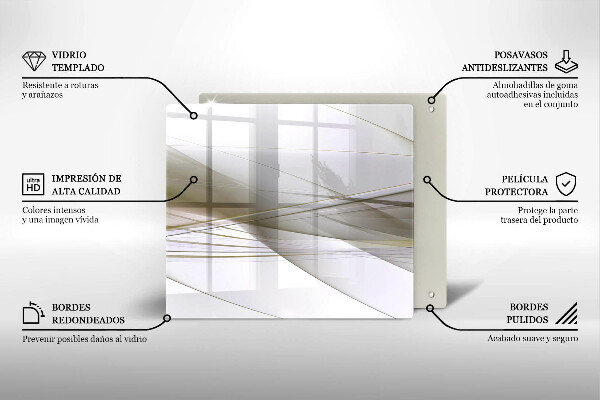 Protection plaque induction Conception de lignes abstraites