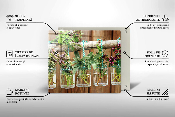 Protection plaque induction Plantes aromatiques vintage