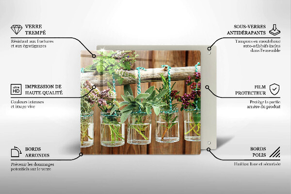 Protection plaque induction Plantes aromatiques vintage