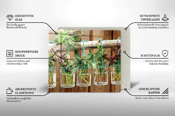 Protection plaque induction Plantes aromatiques vintage