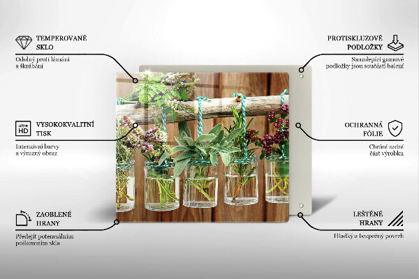 Protection plaque induction Plantes aromatiques vintage