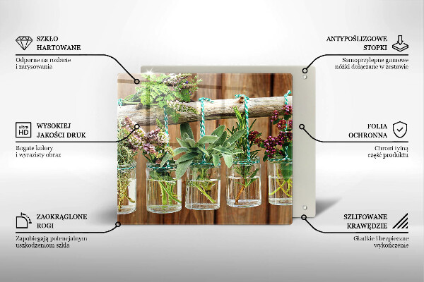 Protection plaque induction Plantes aromatiques vintage