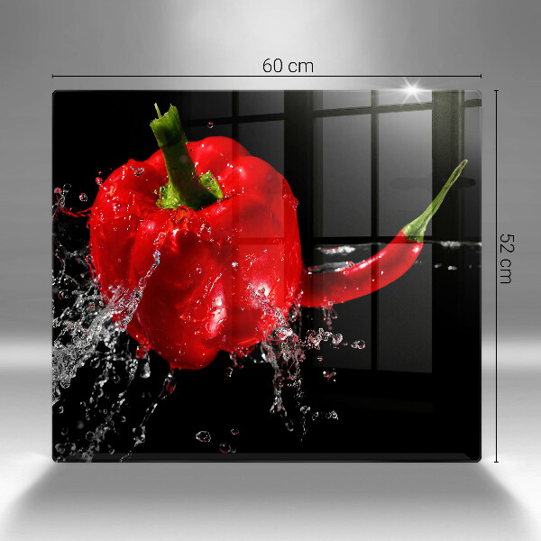 Protection plaque induction Poivrons rouges dans l'eau