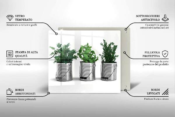 Protection plaque induction Pots de plantes aromatiques