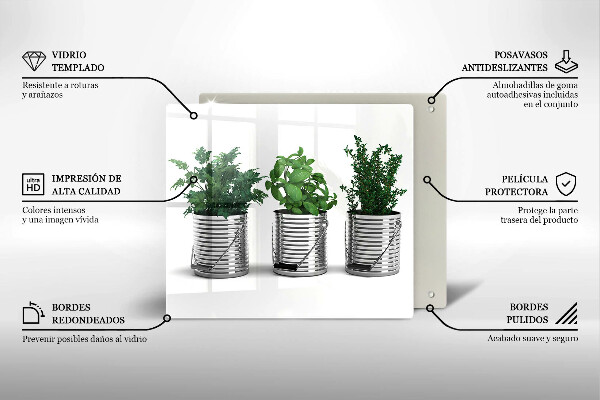 Protection plaque induction Pots de plantes aromatiques