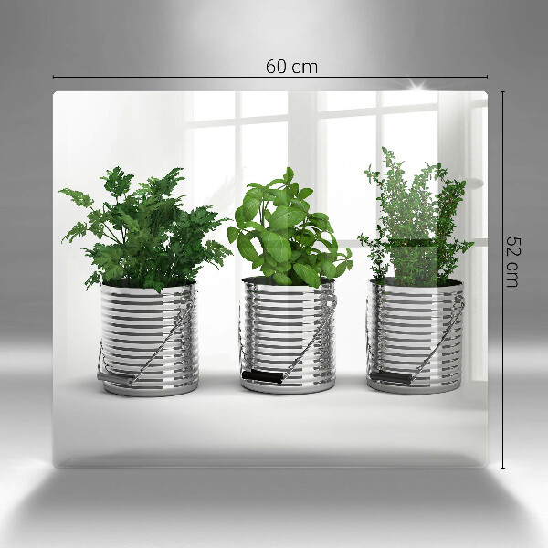 Protection plaque induction Pots de plantes aromatiques