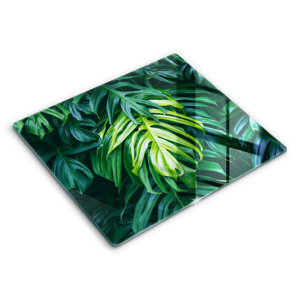 Protection plaque induction Feuilles de monstera sauvage