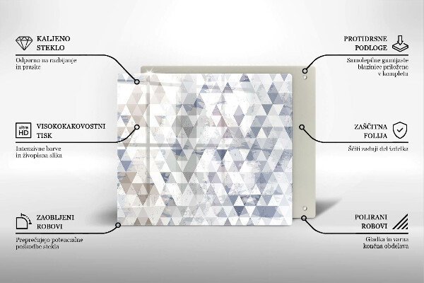 Protection plaque induction Modèle de triangles