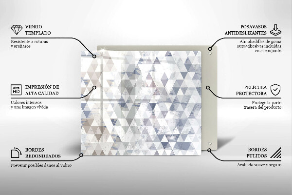 Protection plaque induction Modèle de triangles