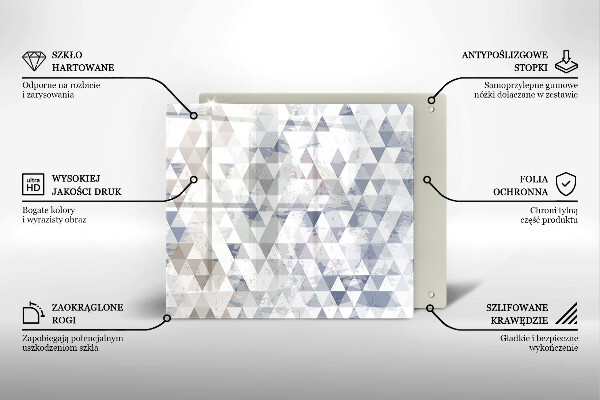 Protection plaque induction Modèle de triangles