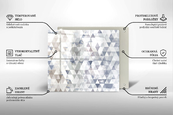 Protection plaque induction Modèle de triangles