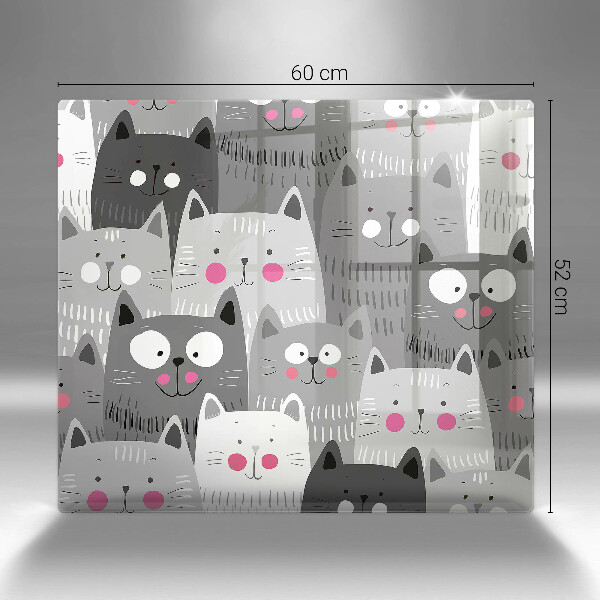 Protection plaque induction Illustration de chats