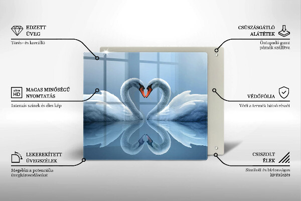 Protection plaque induction Deux coeurs de cygne