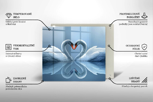 Protection plaque induction Deux coeurs de cygne