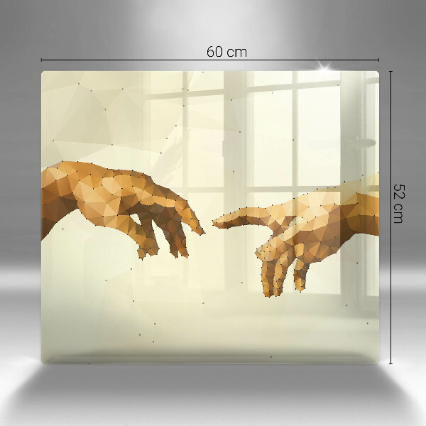 Protection plaque induction Création des mains d'Adam