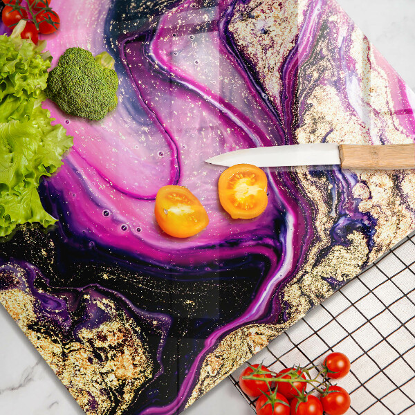 Protège plaque de cuisson Or de conception abstraite