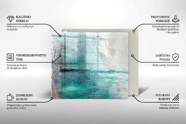 Protection plaque induction Fond d'abstraction de peinture