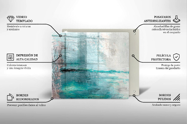 Protection plaque induction Fond d'abstraction de peinture