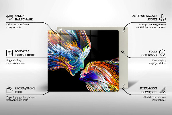 Protection plaque induction Baiser abstraction