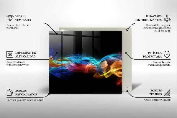 Protection plaque induction Fumée colorée