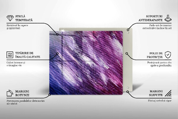 Protection plaque induction Peinture abstraite