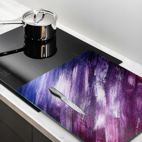 Protection plaque induction Peinture abstraite