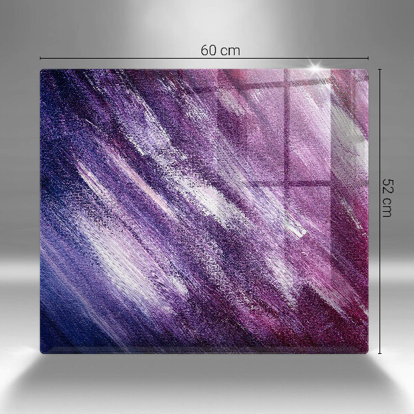 Protection plaque induction Peinture abstraite