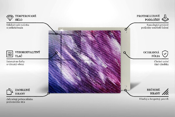 Protection plaque induction Peinture abstraite