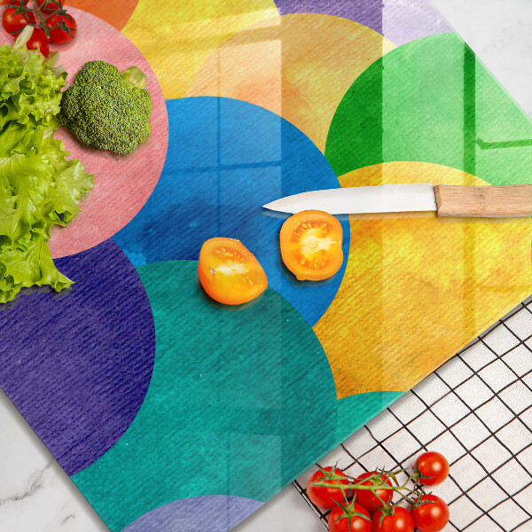 Protection plaque induction Cercles colorés