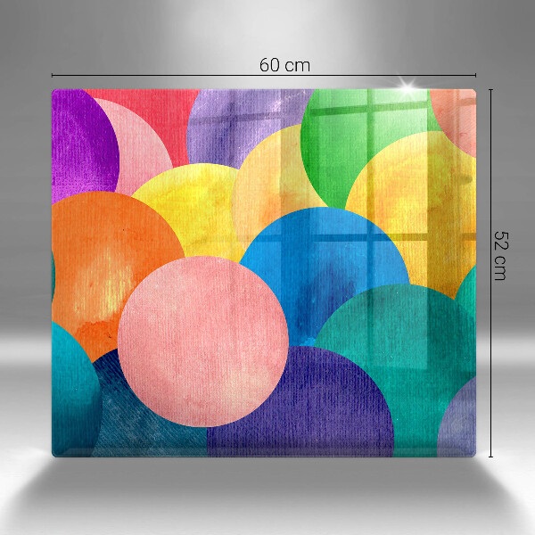 Protection plaque induction Cercles colorés