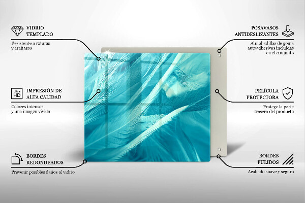 Protection plaque induction Plumes délicates