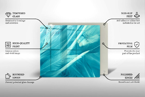 Protection plaque induction Plumes délicates