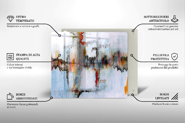 Protection plaque induction Peintures abstraites