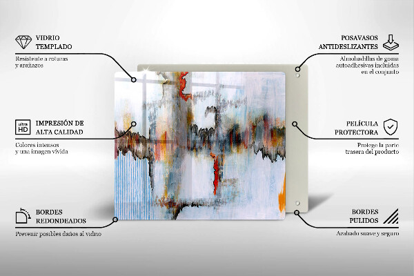 Protection plaque induction Peintures abstraites