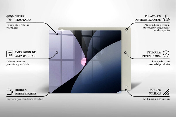 Protection plaque induction Formes abstraites