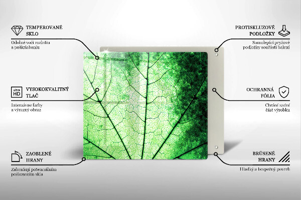 Protection plaque induction Feuille de veine décorative