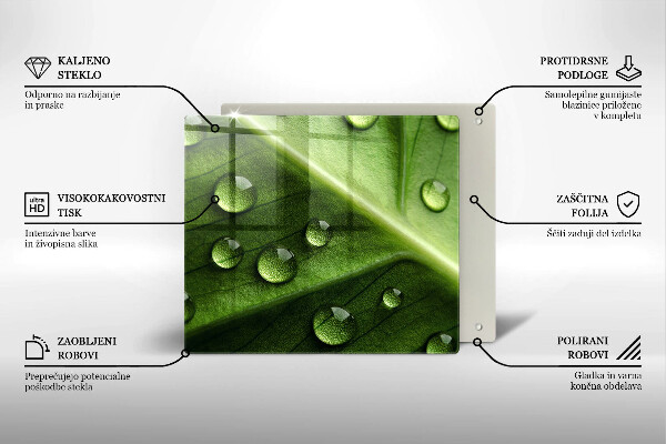 Protection plaque induction Nature rosée et feuille