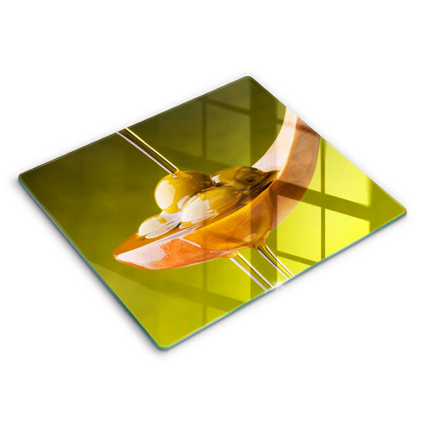 Protection plaque induction Huile d'olive et olives