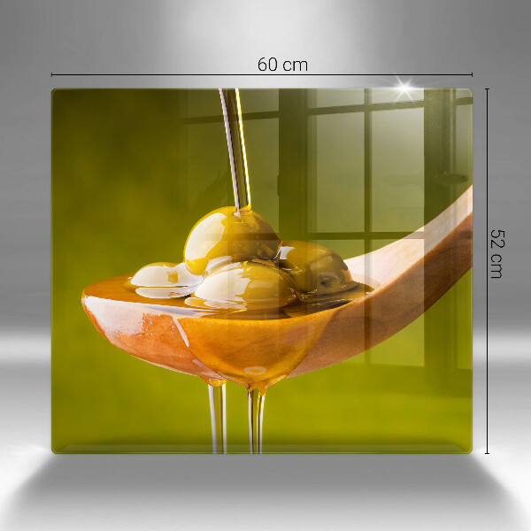 Protection plaque induction Huile d'olive et olives