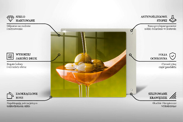 Protection plaque induction Huile d'olive et olives